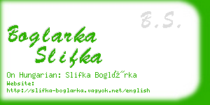 boglarka slifka business card